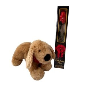 GUND Valentine Plush Dog Chocolate Rose Gift Set CVS Valentine's Day Hugs Love